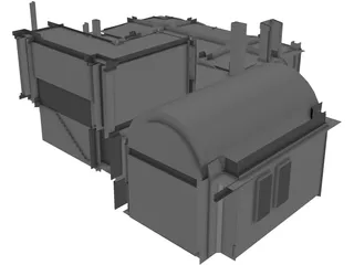 Building Temple 3D Model preview
