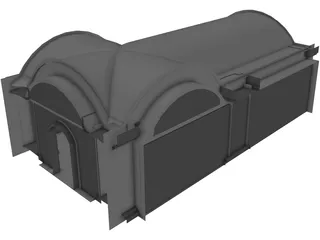 Building Temple 3D Model preview