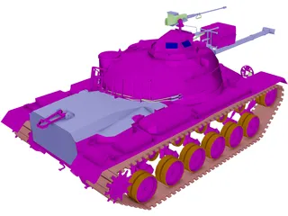 M48 A3 Patton 3D Model preview