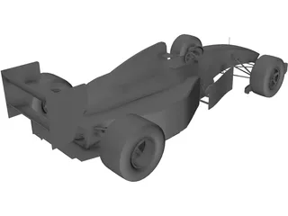 F1 McLaren MP4/8 3D Model preview