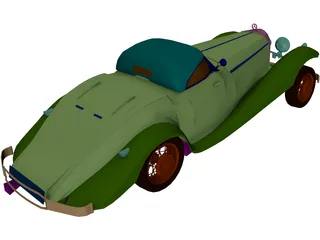 Mercedes-Benz 540 3D Model preview