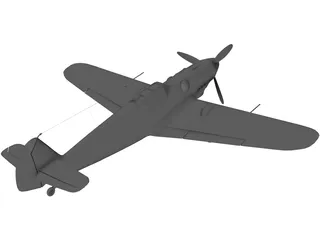 Messerschmitt BF-109G 3D Model preview