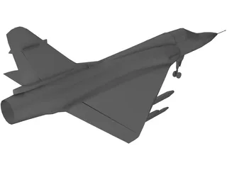 Dassault Mirage Delta 2000 3D Model preview