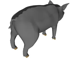 Pig 3D Model preview
