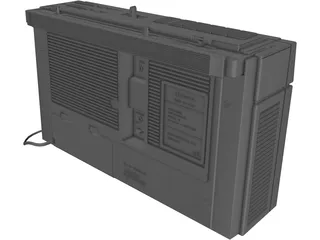 Radio Cassette Sanyo M270F 3D Model preview