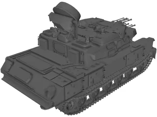 ZSU-23-4M Shilka 3D Model preview