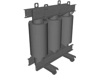 Power Electric Transformer 3D Model preview