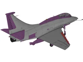 A-4 Skyhawk (Two Seat) 3D Model preview
