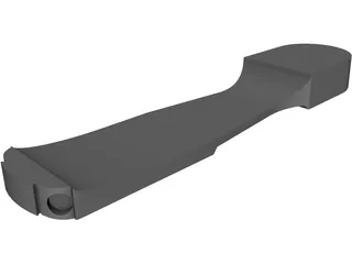 Base Ski Shoe 3D Model preview