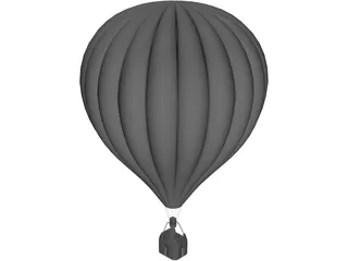 Hot Air Balloon 3D Model preview