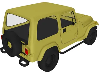 Jeep Wrangler 3D Model preview