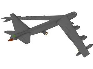 Boeing B-52 Stratofortress 3D Model preview