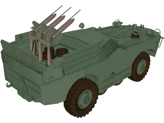 BRDM-1 and AT1 Snapper 3D Model preview