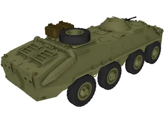 BTR-70 3D Model preview