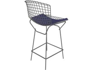 Bertoia Stool 3D Model preview