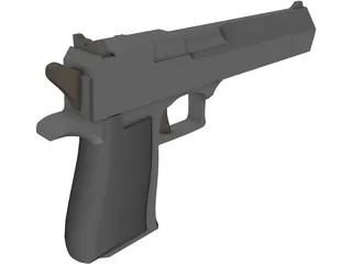 .45 Magnum Desert Eagle 3D Model preview