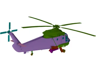 Kaman SH-2F Seasprite 3D Model preview