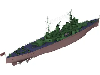 King George V 3D Model preview