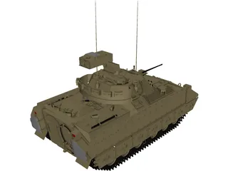 M2A2 Infantry Fighting Vehicle 3D Model preview