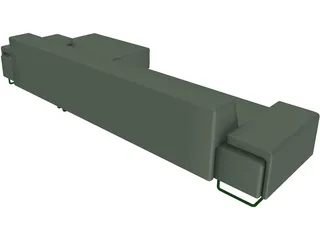 Lowland Sofa 3D Model preview