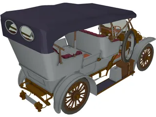 Rolls-Royce Silver Ghost 3D Model preview