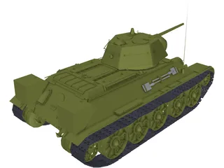 T-34 3D Model preview