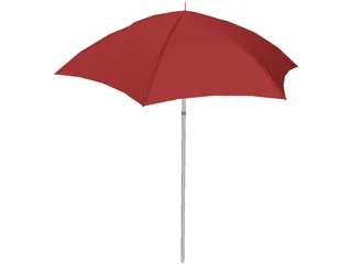 Beach Umbrella 3D Model preview