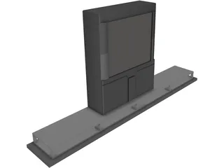 TV 3D Model preview