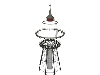 Water Tower 3D Model preview