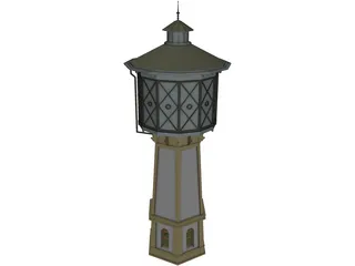 Water Tower 3D Model preview