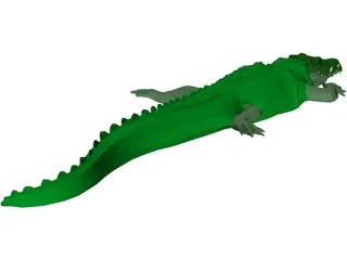Crocodile 3D Model preview