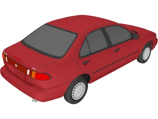 Nissan Sentra GXE (1996) 3D Model preview
