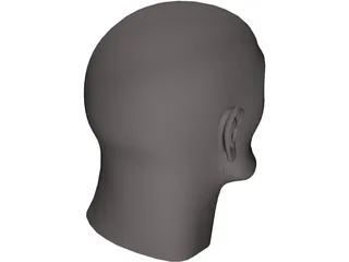 Head Male 3D Model preview