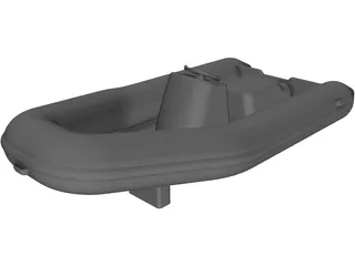 Tender Boat Inflatable [+Jet] 3D Model preview