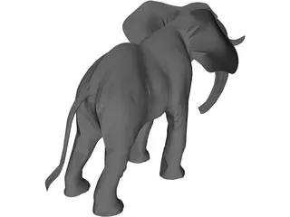 Elephant 3D Model preview