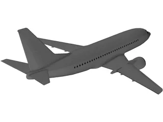 Boeing 737-500 3D Model preview
