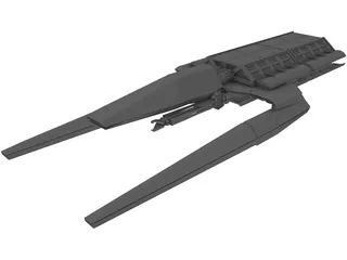 Spaceship Cargotug 3D Model preview