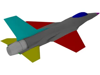 F-16 3D Model preview