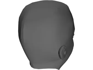 Head Female 3D Model preview