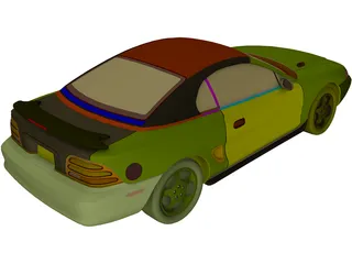 Ford Mustang Coupe (1996) 3D Model preview