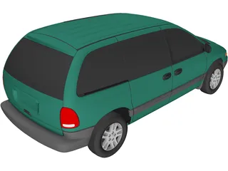Plymouth Voyager SE (1996) 3D Model preview
