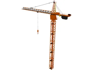 Tower Crane 3D Model preview