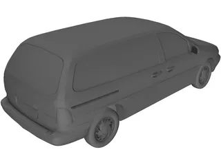 Ford Windstar (1996) 3D Model preview
