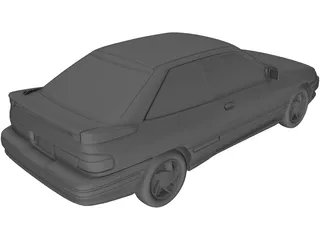 Ford Escort (1997) 3D Model preview