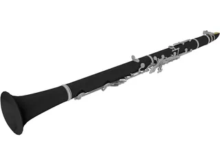 Clarinet 3D Model preview