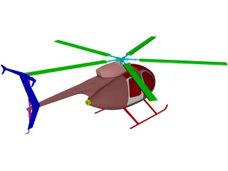 MD-500 3D Model preview