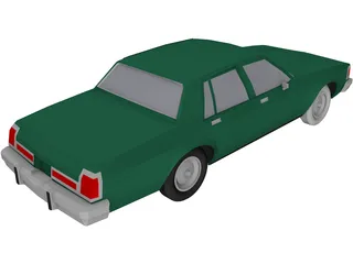 Oldsmobile Delta 88 (1985) 3D Model preview