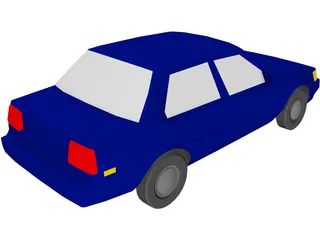 Toyota Corolla (1987) 3D Model preview