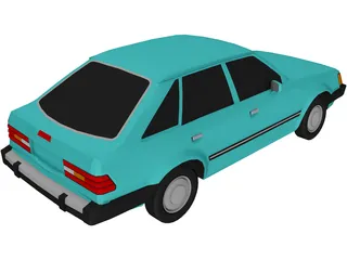Ford Escort (1988) 3D Model preview