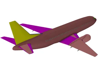 Boeing 737-300 3D Model preview